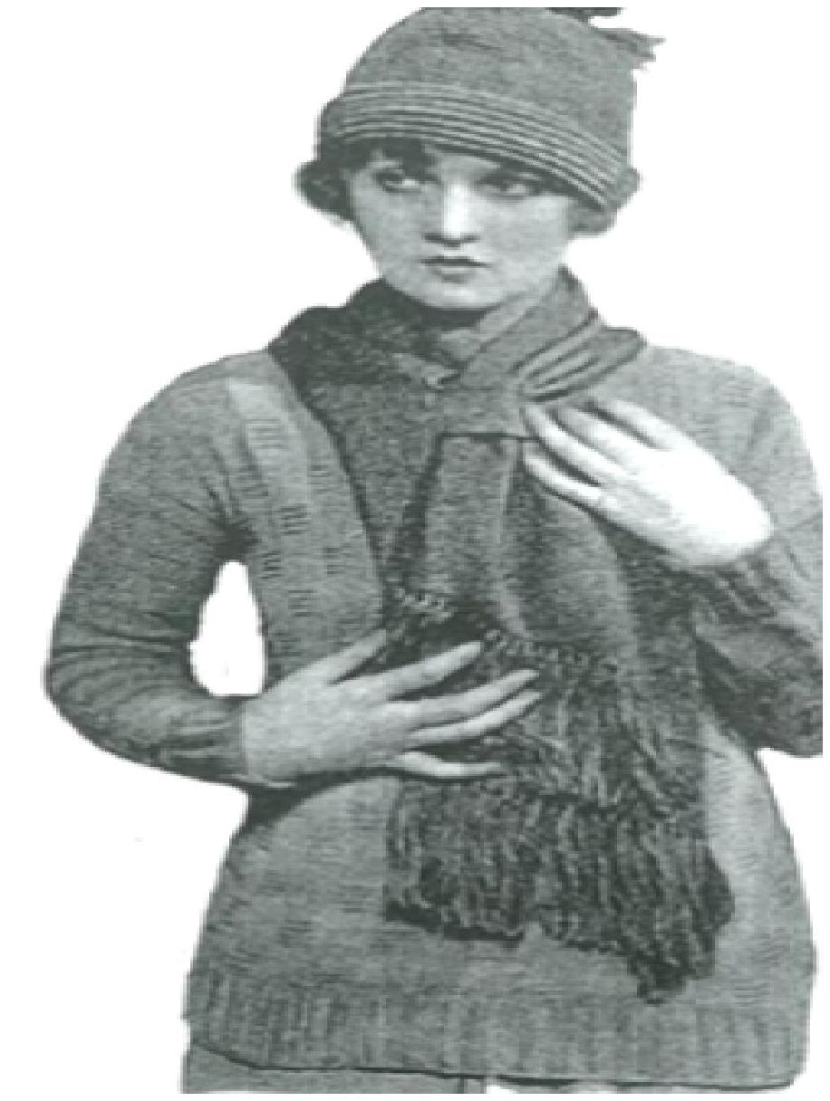 PATTERN #0634 DARTMOOR SCARF VINTAGE KNITTING