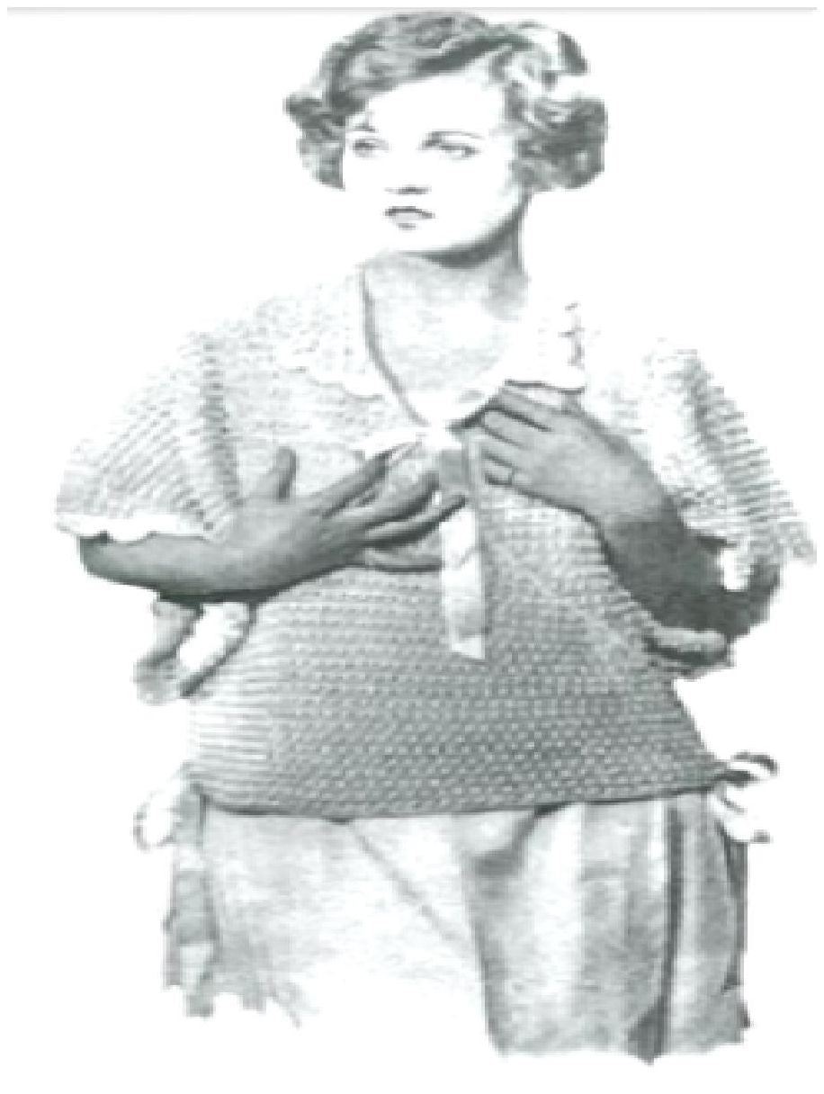 PATTERN #0643 TOULON BED JACKET VINTAGE KNITTING