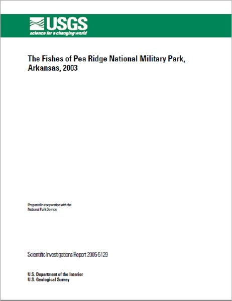The Fishes of Pea Ridge National Military Park, Arkansas, 2003