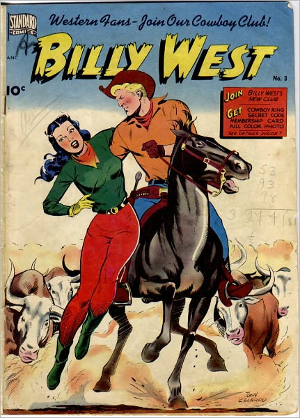Billy West Number 3 Western Comic Book