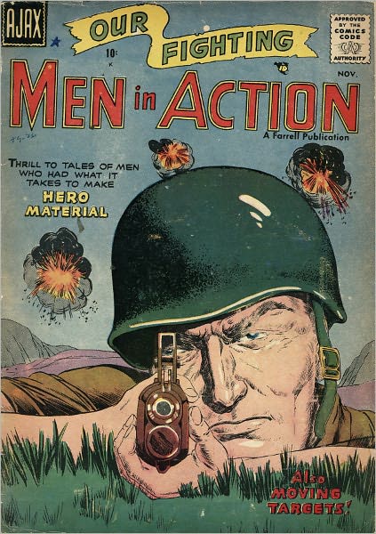 Men In Action Number 4 War Comic Book
