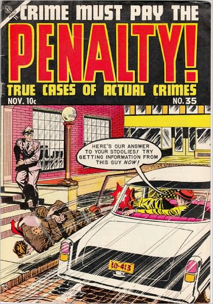 Crime Must Pay The Penalty Number 35 Crime Comic Book