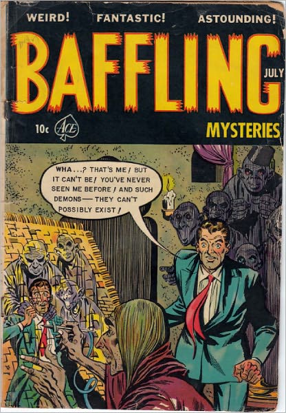 Baffling Mysteries Number 16 Horror Comic Book