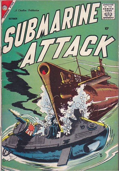 Submarine Attack Number 13 War Comic Book
