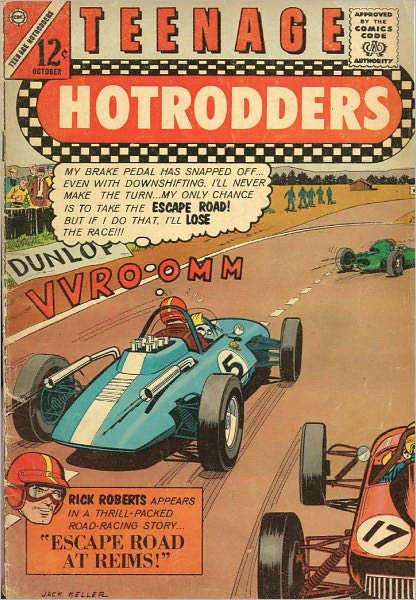 Teenage Hotrodders Number 4 Car Comic Book