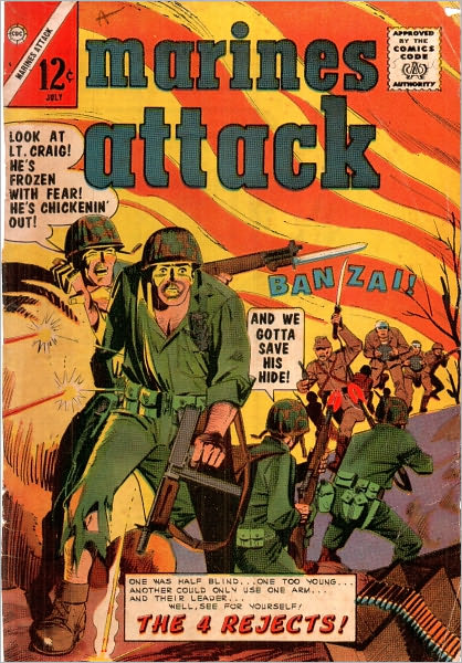 Marines Attack Number 6 War Comic Book