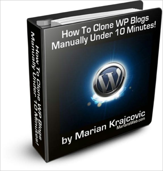 Clone Word Press Blogs Manually