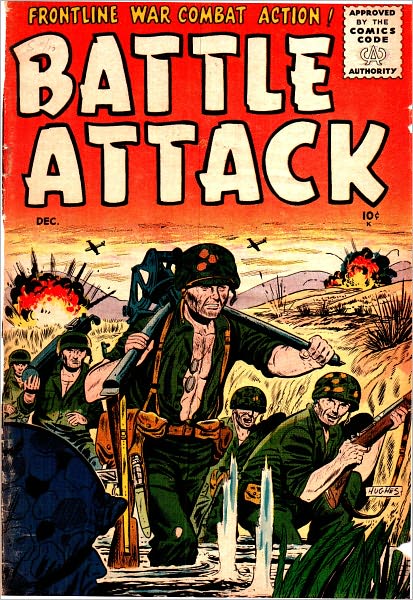 Battle Attack Number 8 War Comic Book