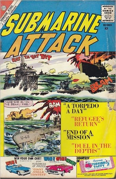 Submarine Attack Number 24 War Comic Book
