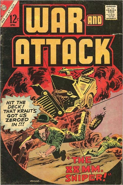 War and Attack Number 59 War Comic Book