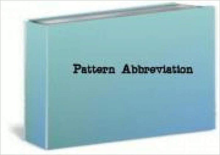 Pattern Abbreviations: Pattern Stand for