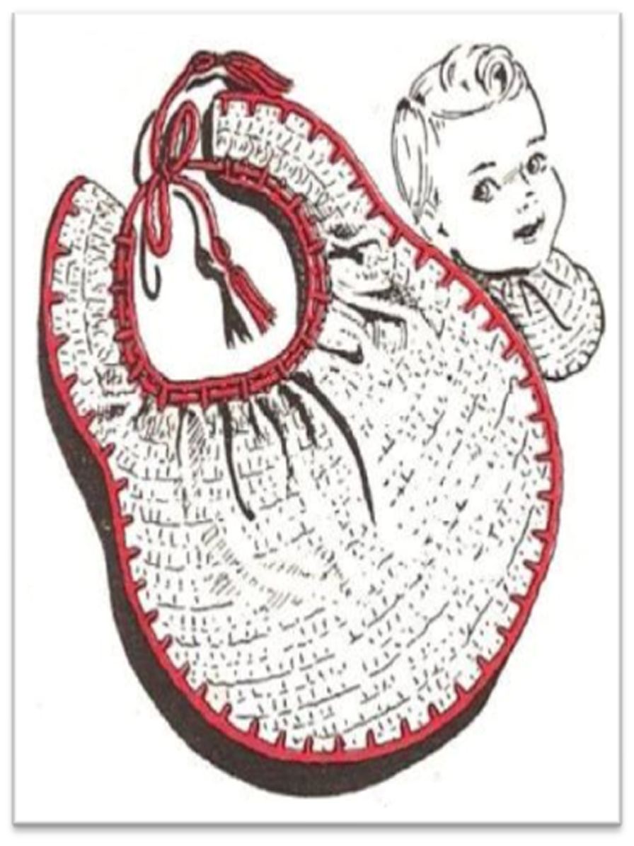 PATTERN #2739 BABY BIB VINTAGE CROCHET