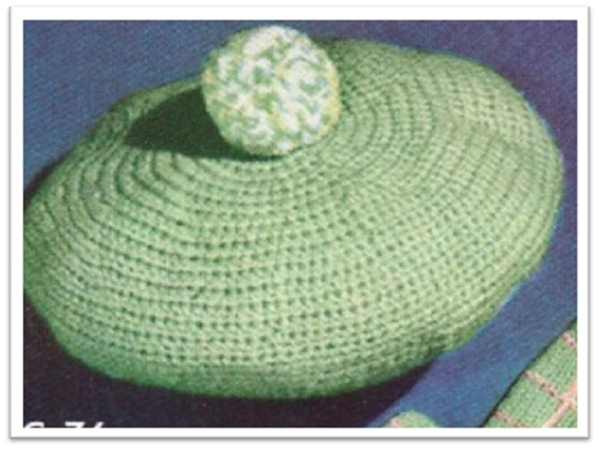 PATTERN #2753 BOYS BERET VINTAGE CROCHET