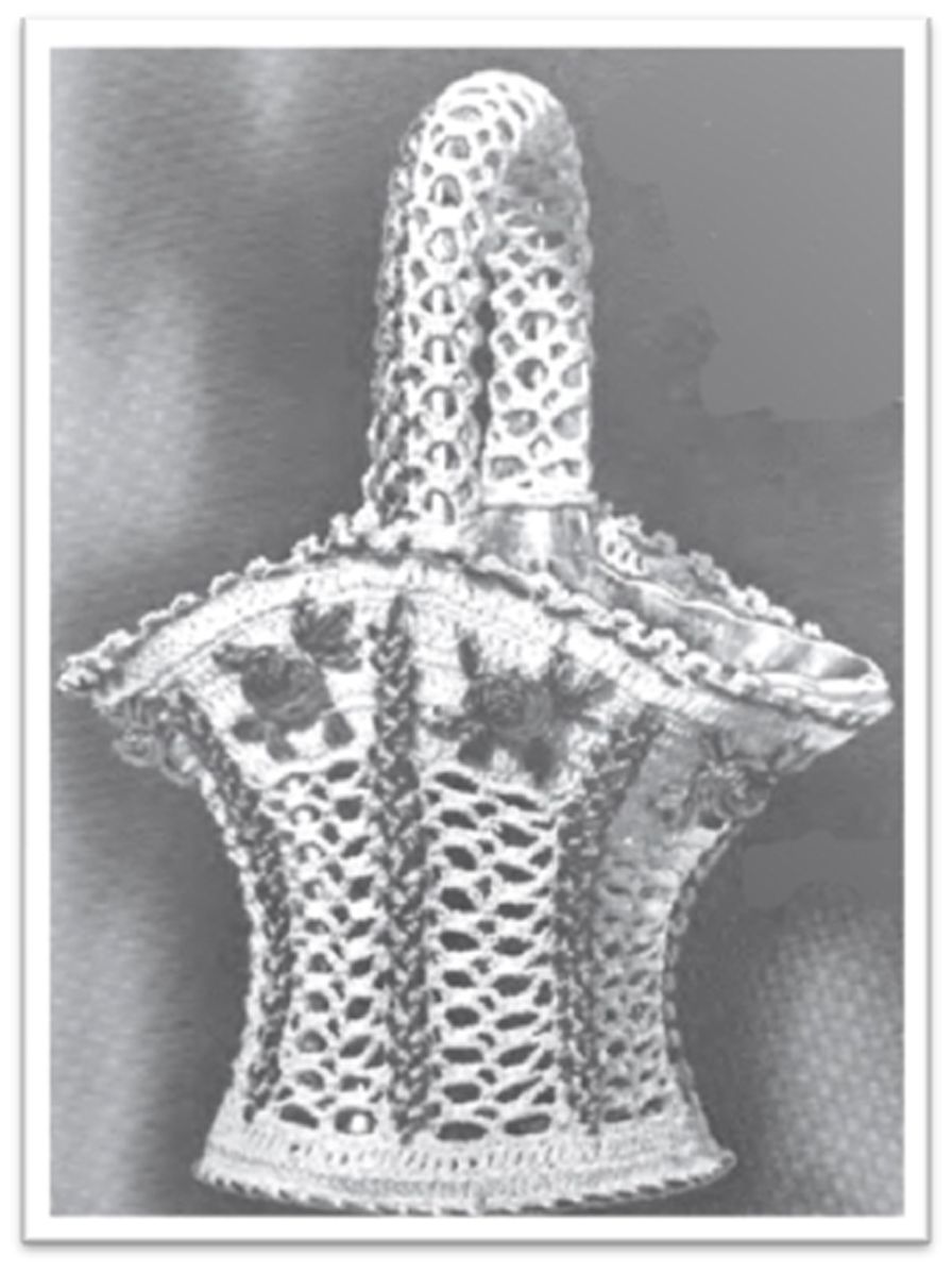 PATTERN #2777 BASKET VINTAGE CROCHET