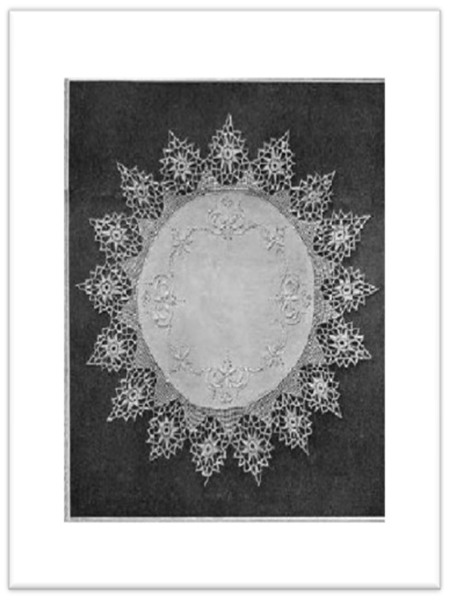PATTERN #2786 CENTERPIECE VINTAGE CROCHET