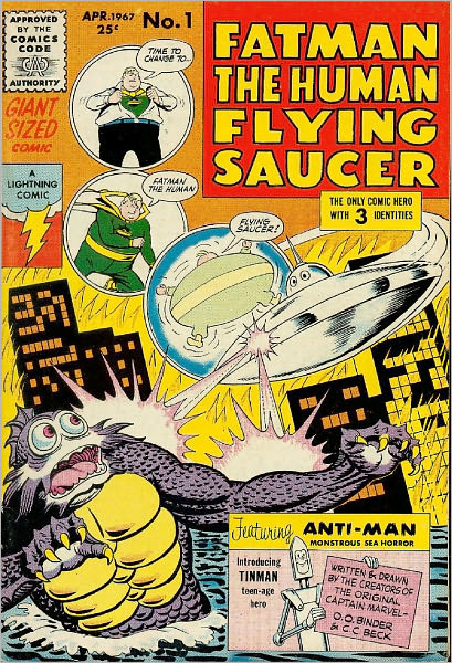 Fatman the Human Flying Saucer Number 1 Super-Hero Comic Book