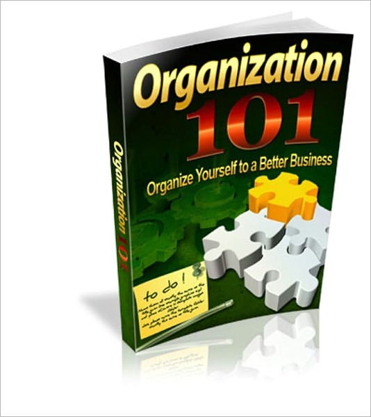 Organization 101- Organize Yourself To A Better Business