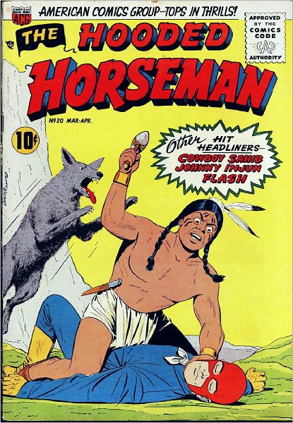 The Hooded Horseman Number 20 Western Comic Book