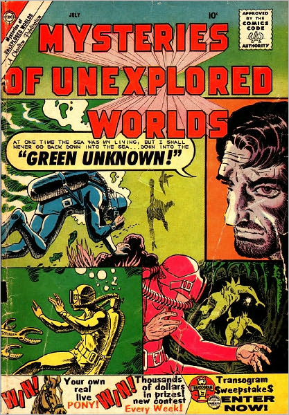 Mysteries of Unexplored Worlds Number 19 Fantasy Comic Book