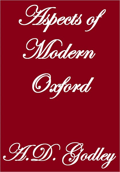 Aspects Of Modern Oxford