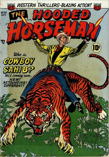 The Hooded Horseman Number 25 Western Comic Book