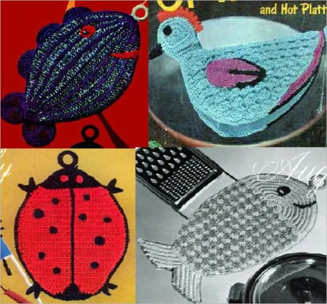 More Animal Potholder Patterns for Crochet