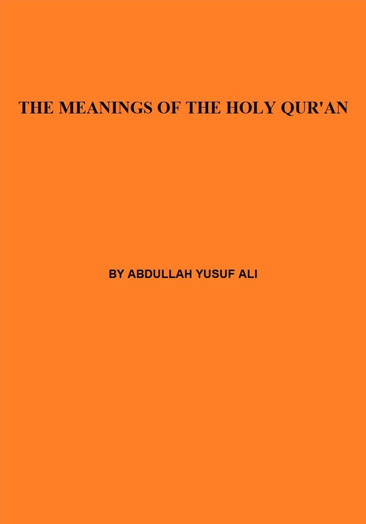 THE MEANINGS OF THE HOLY QUR'AN