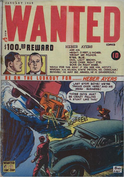 Wanted Comics Number 17 Crime Comic Book