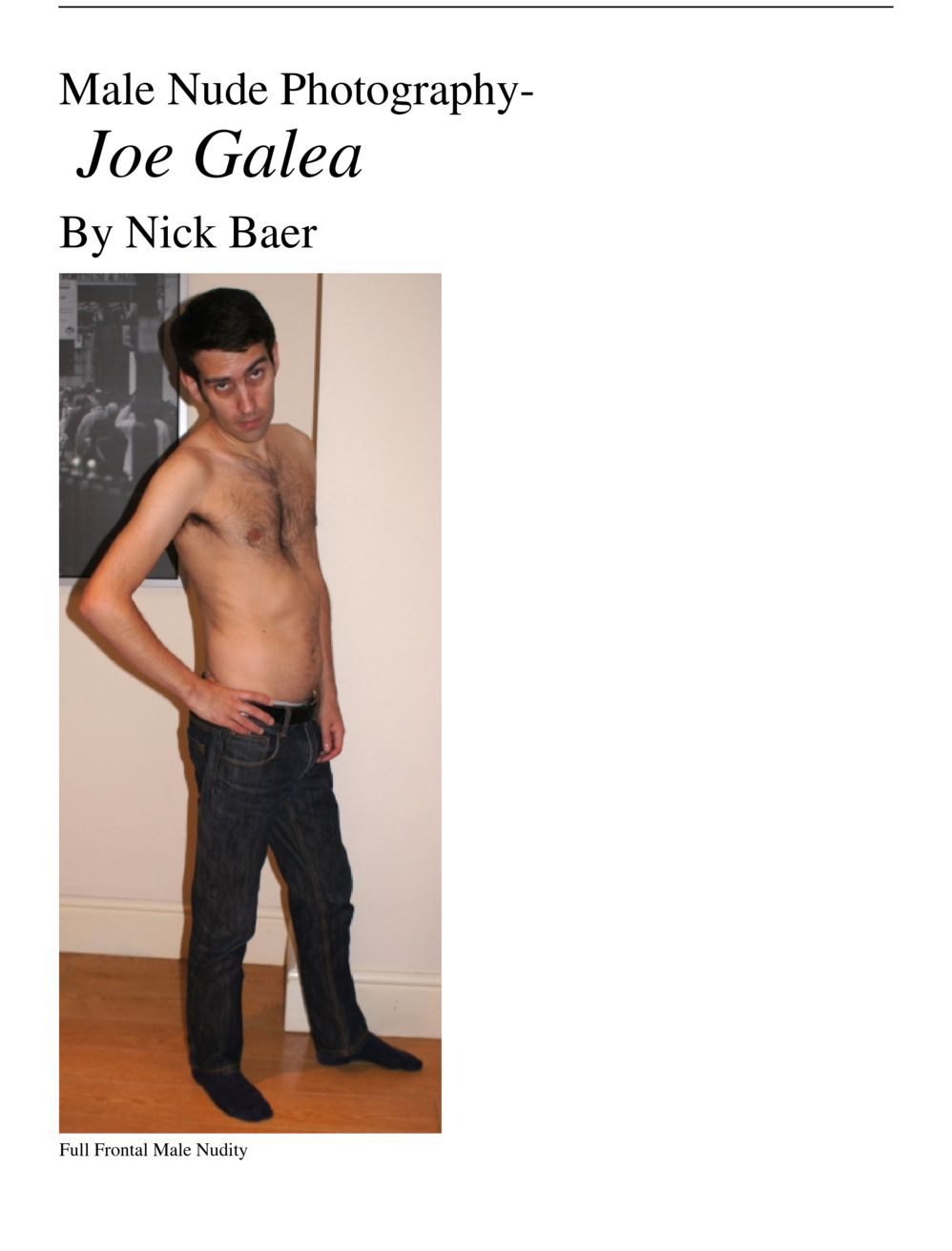 Male Nude Photography- Joe Galea