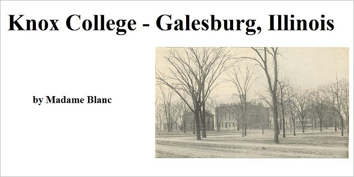 Knox College Galesburg Illinois in 1895