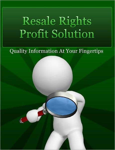 Resale Rights Profit Solution