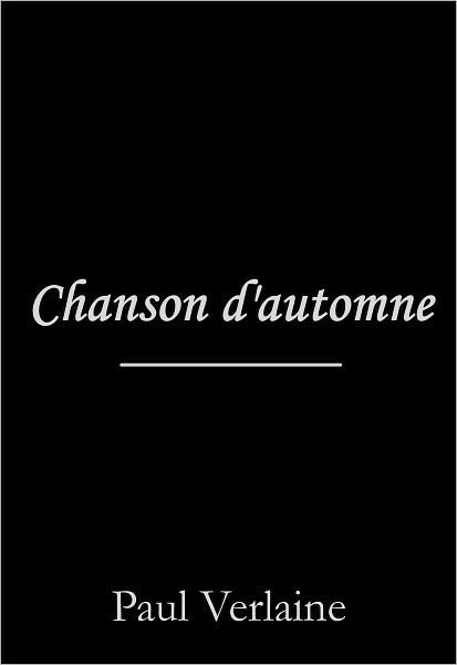 Chanson d'automne