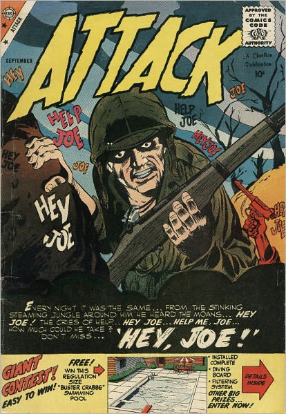 Attack Number 59 War Comic Book