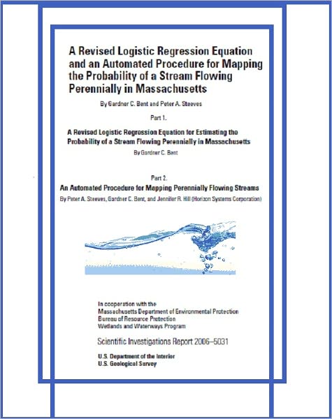 A Revised Logistic Regression Equation and an Automated Procedure for Mapping the Probability of a Stream Flowing Perennially in Massachusetts