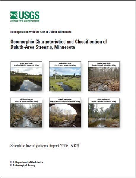Geomorphic Characteristics and Classification of Duluth-Area Streams, Minnesota
