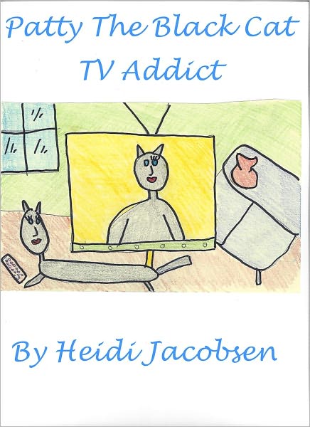 Patty The Black Cat TV Addict