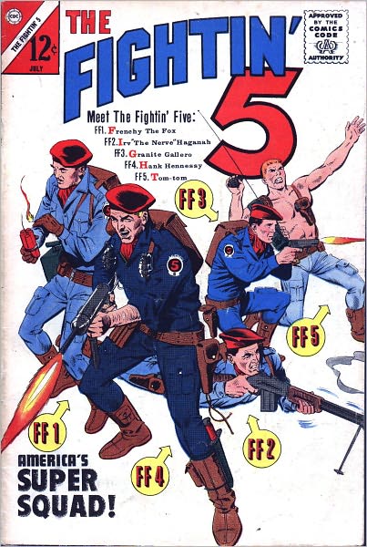 Fightin Five Number 28 Action Comic Book