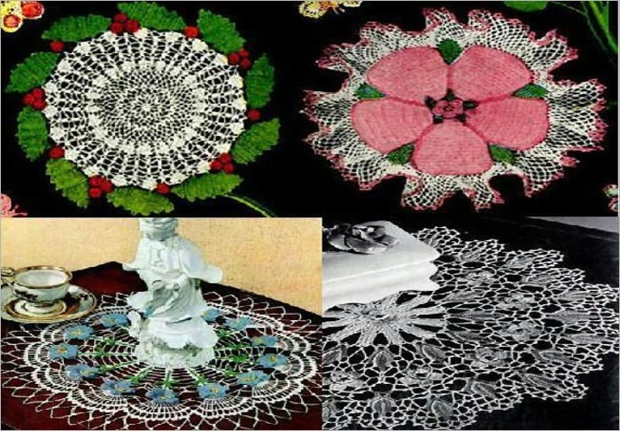 Flowers and Fruit Crocheted Doilies Part Two