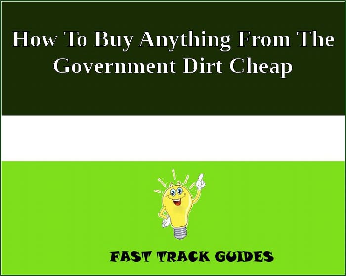 How To Buy Anything From The Government Dirt Cheap