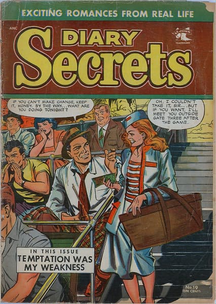 Diary Secrets Number 19 Love Comic Book