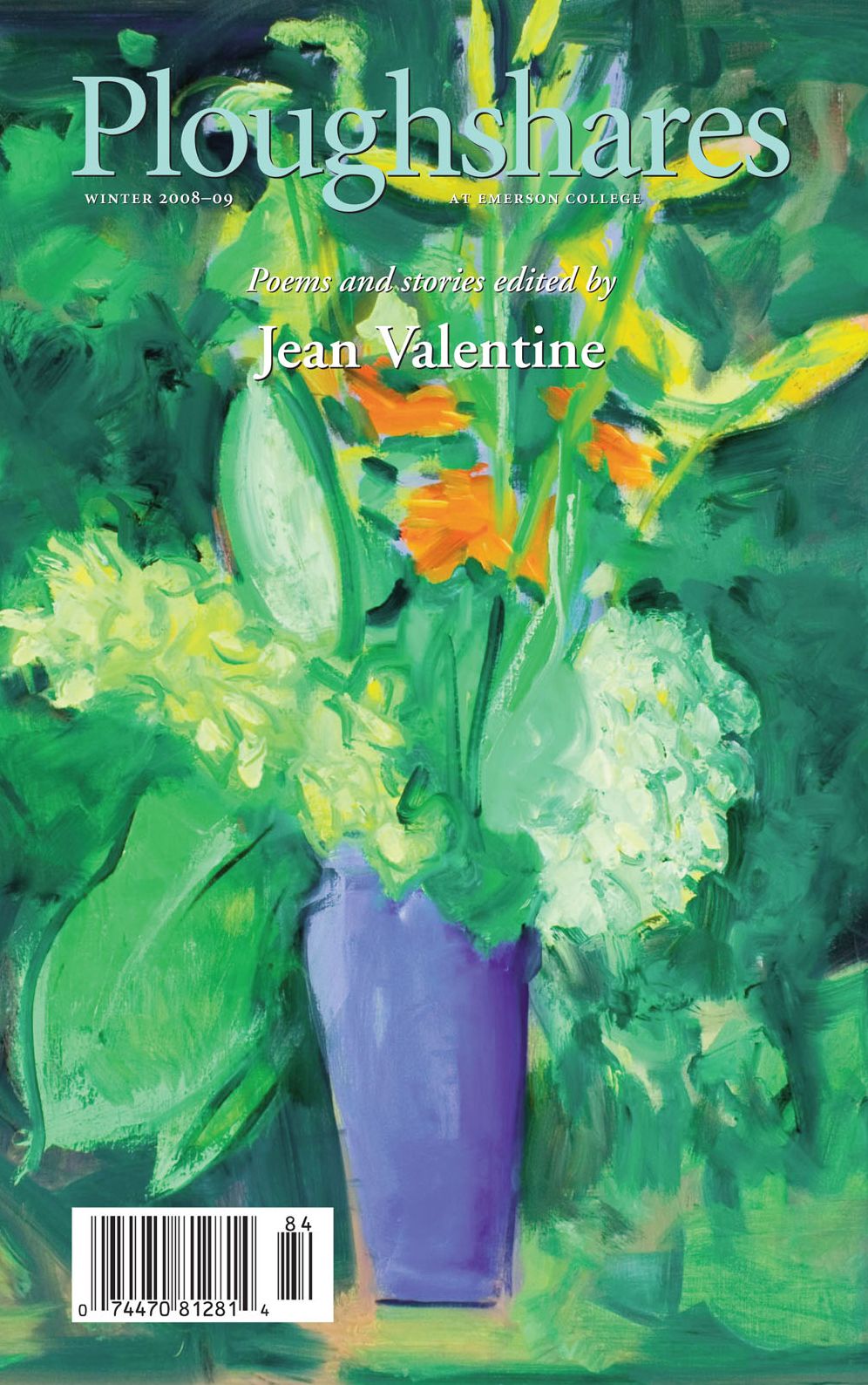 Ploughshares Winter 2008-09 Guest-Edited by Jean Valentine