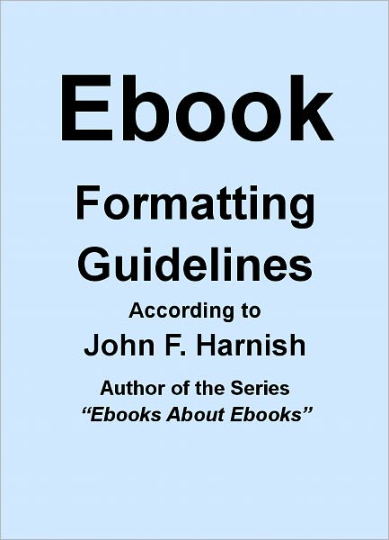 Ebook Formatting Guidelines