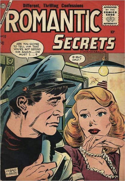 Romantic Secrets Number 10 Love Comic Book