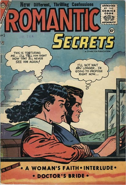 Romantic Secrets Number 5 Love Comic Book