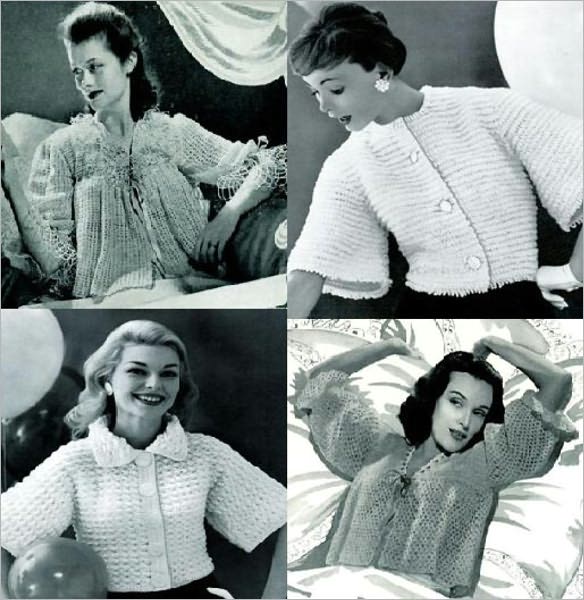Old Fashioned Vintage Jackets to Crochet