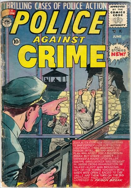 Police Against Crime Number 8 Crime Comic Book