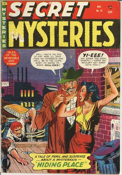 Secret Mysteries Number 16 Crime Comic Book