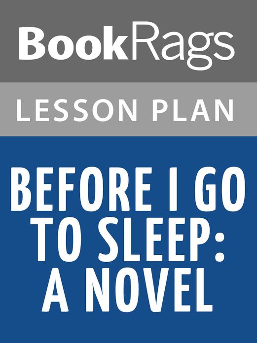 Before I Go to Sleep Lesson Plans