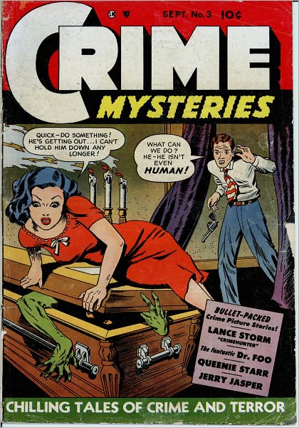 Crime Mysteries Number 3 Crime Comic Book