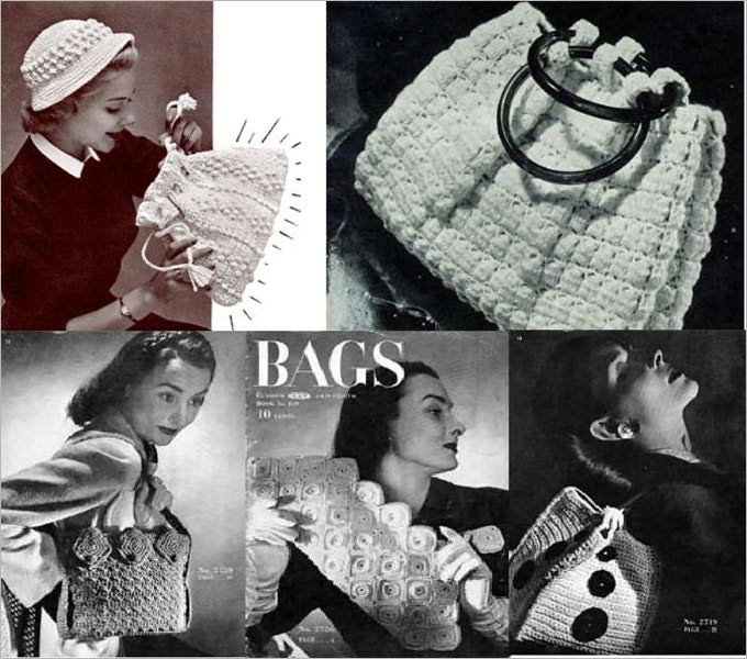 Patrones de bolso de Crochet Vintage favorita